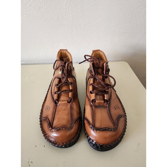 Unisex MENICO Hand Stiched LEATHER BOOTS European size 40 main image 8